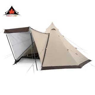 چادر سرخپوستی 4 نفره گتر دار نیچرهایک + به همراه زیر انداز | NH20ZP013