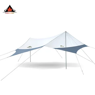 سایه بان نیچرهایک 14 متر مربع مدل hexagon به همراه 2 تیرک | NH16T012-S