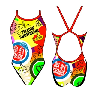 مایو توربو زنانه مدل TURBO SWIMSUIT 'REVOLUTION YELLOW SUBMARINE